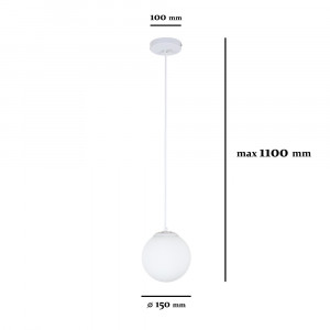 Підвісний світильник 756PR150F-1 WH+WH