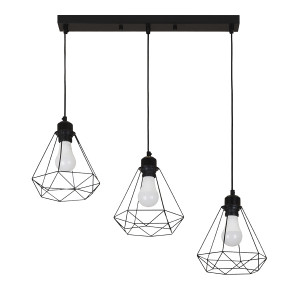 Підвісний світильник 7522019F-3 BK+BK (500)