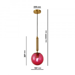 Підвісний світильник 91604-1 RD