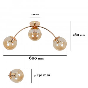 Люстра 7529907-3 GOLD+BR