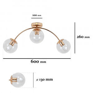 Люстра 7529907-3 GOLD+CL