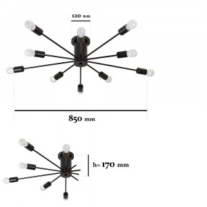 Люстра 7529901-10 BK