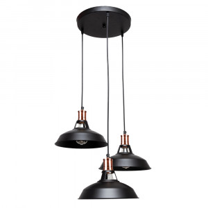 Підвісний світильник 7526857F3-3 BK (300)