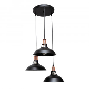 Підвісний світильник 7526857F4-3 BK (300)