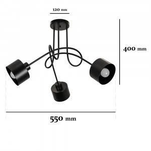 Люстра 7529904-3 BK