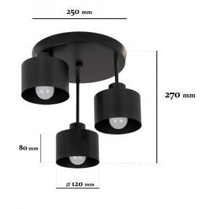 Люстра 7529905-3 BK