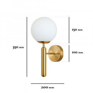 Бра 999W2015F-1 BRZ+WH