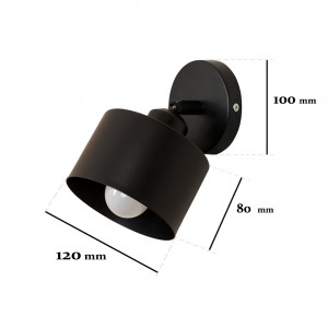 Бра 752W187F1-1 BK