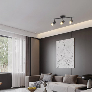 Споти INN-23053BK чорний на 3 плафони