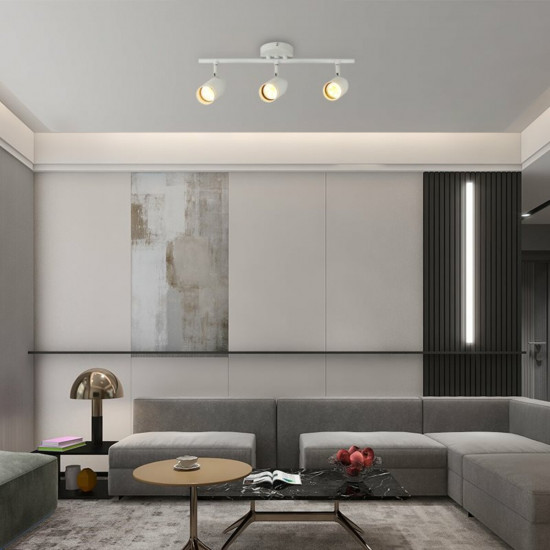 Споти INN-23053WH білий на 3 плафони Зображення №2 Споти INN-23053WH білий на 3 плафони фото № 2