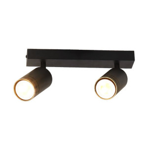 Спот INN-23697BK чорний на 2 плафони