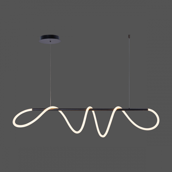 Люстра підвісна світлодіодна акрилова VALESO 20006PM чорна  фото № 2