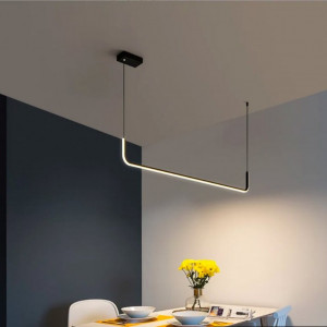 Люстра підвісна світлодіодна акрилова VALESO 2023199-1 BK+WT