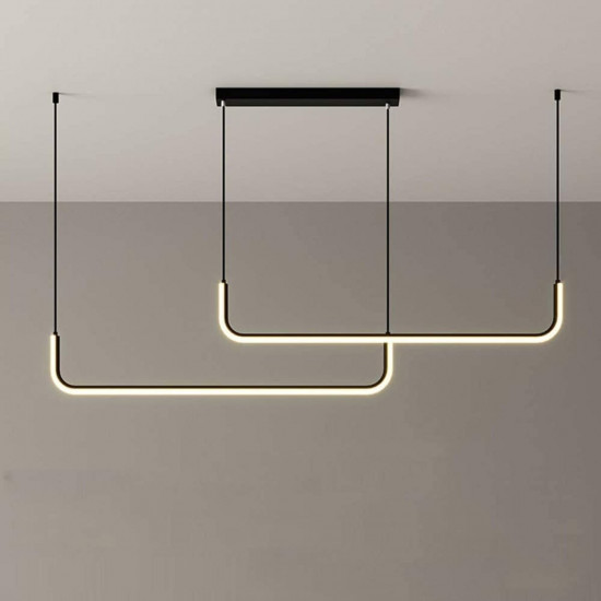 Люстра підвісна світлодіодна акрилова VALESO 2023199 BK+WT  фото № 5