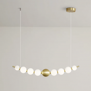 Люстра сучасна підвісна перлина VALESO G3872-9 Copper 17W