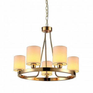 Люстра класична підвісна VALESO V03-5 позолочена Люстра класична підвісна VALESO V03-5 позолочена