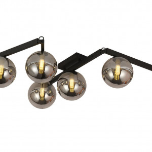 Люстра стельова регульована VALESO BX84016-6 BK чорна