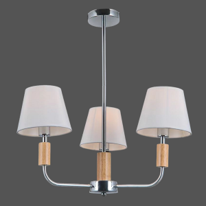 Люстра класична для вітальні VALESO V16-3 CH хромова Люстра класична для вітальні VALESO V16-3 CH хромова