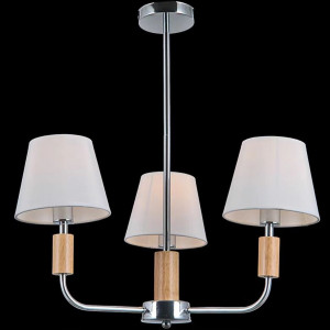 Люстра класична для вітальні VALESO V16-3 CH хромова Люстра класична для вітальні VALESO V16-3 CH хромова