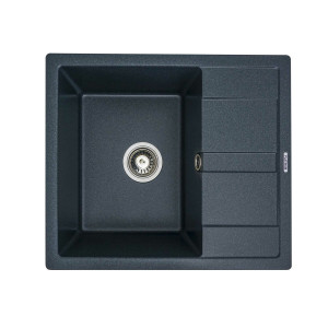 Гранітна мийка для кухні Platinum 5851 ARIA матова Антрацит