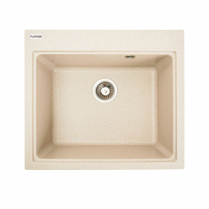 Гранітна мийка для кухні Platinum 5852 VESTA матова Сафарі