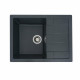 Гранітна мийка для кухні Platinum 6550 INTENSO матова Антрацит фото №1