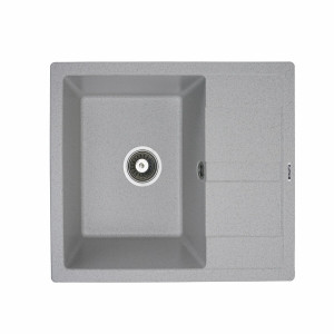 Гранітна мийка для кухні Platinum 5851 ARIA матова Топаз