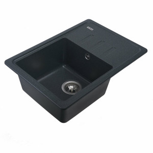 Гранітна мийка для кухні Platinum 6243 LIANA матова Антрацит
