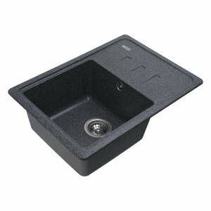 Гранітна мийка для кухні Platinum 6243 LIANA матова Графіт