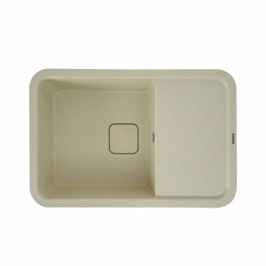 Гранітна мийка для кухні Platinum 7850 CUBE матова Пісок