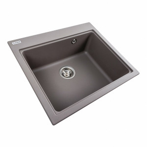 Гранітна мийка для кухні Platinum 5852 VESTA матова Дюна