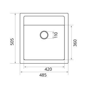 Гранітна мийка для кухні Platinum 5149 FIESTA матова Сафарі