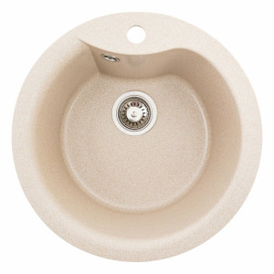 Гранітна мийка для кухні Platinum 480 TURAS матова Сафарі