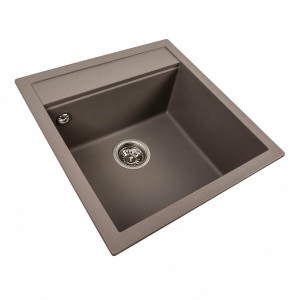 Гранітна мийка для кухні Platinum 5149 FIESTA матова Дюна