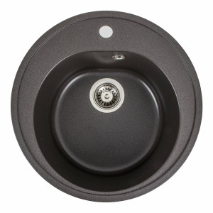 Гранітна мийка для кухні Platinum 510 LUNA матовая Гренадін