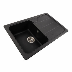 Гранітна мийка для кухні Platinum 7850 VERONA матовий Моріон