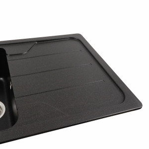 Гранітна мийка для кухні Platinum 7850 VERONA матовий Моріон