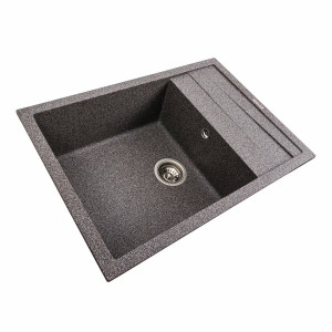 Кухонна мийка гранітна матова 7050 CASCADA Platinum Мікс
