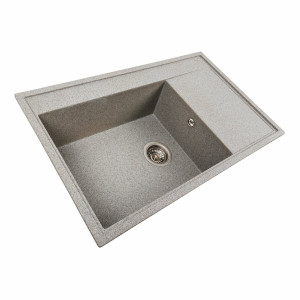 Гранітна мийка для кухні Platinum 7950 AZURIT матовий Сірий