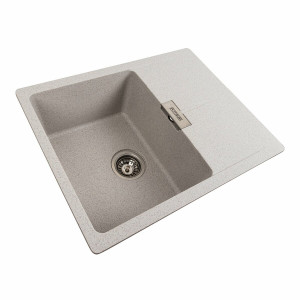Гранітна мийка для кухні Platinum 6250 ZIRKONE матовий Топаз