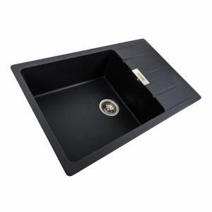 Гранітна мийка для кухні Platinum 7850 ROMA матовий Карбон