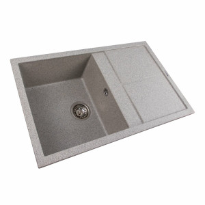 Гранітна мийка для кухні Platinum 7950 Selena матова Сіра