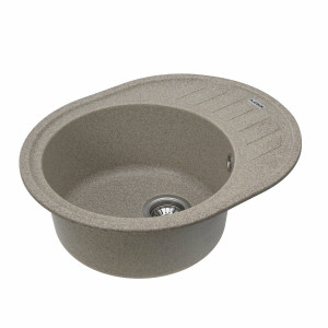 Гранітна мийка для кухні Platinum 6250 SOUL матова Карамель