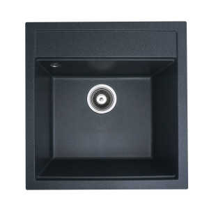 Гранітна мийка для кухні Platinum 5149 FIESTA матова Антрацит