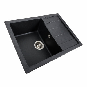 Гранітна мийка для кухні Platinum 6550 INTENSO матовий Карбон