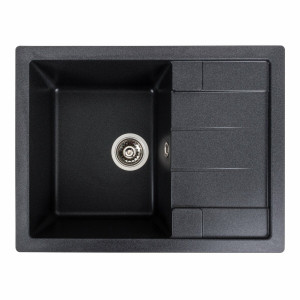 Гранітна мийка для кухні Platinum 6550 INTENSO матовий Карбон