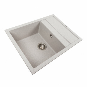 Гранітна мийка для кухні Platinum 6550 LOTOS матовий Топаз