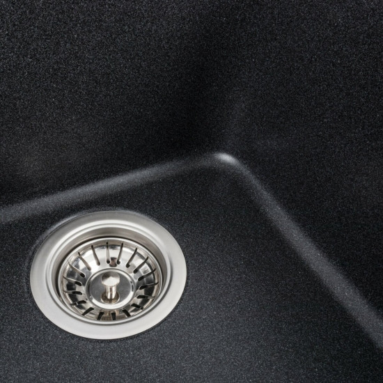 Гранітна мийка для кухні Platinum 4050 KORRADO матова Карбон Зображення №6 Гранітна мийка для кухні Platinum 4050 KORRADO матова Карбон фото № 6
