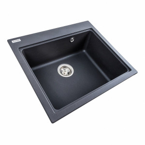 Гранітна мийка для кухні Platinum 5852 VESTA матовий Моріон