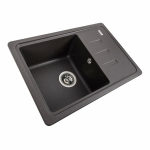 Гранітна мийка для кухні Platinum 6243 LIANA матовий Гренадін